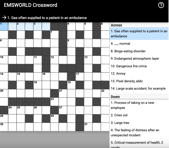 Crossword Puzzle 55 Turning On The Gas